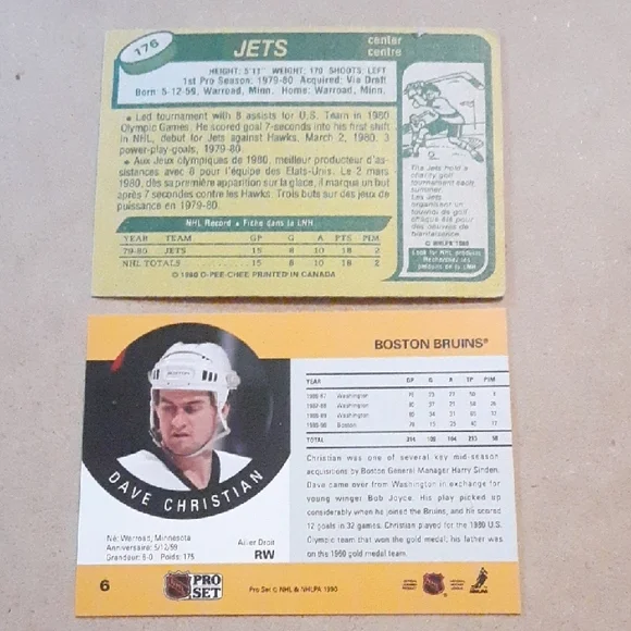 Dave Christian NHL Hockey Trading Cards Set - Picture 6 of 6